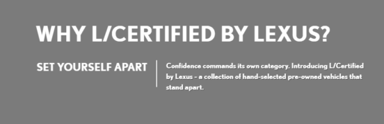 l/certified lexus