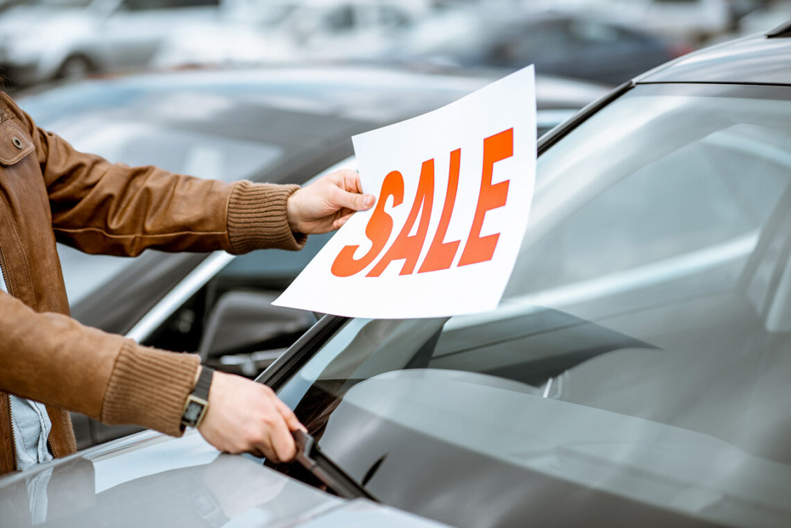 Used Car Sale Sign