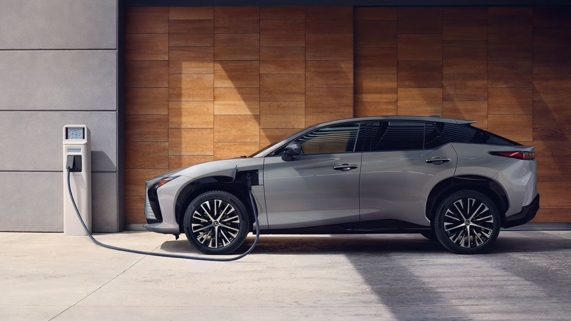 Lexus electric cars charging at home