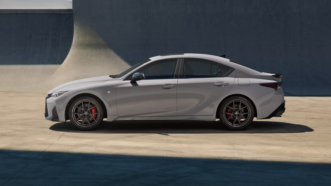 Profile view of the 2026 Lexus IS