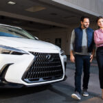 Customer speaking with service technician about Lexus Digital Key