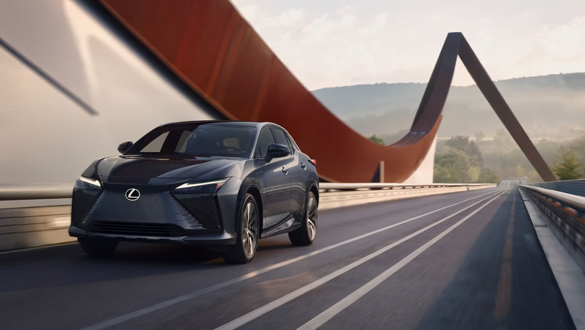 Lexus lease deal vehicle on the road