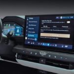 Dashboard showing the new Lexus multimedia interface