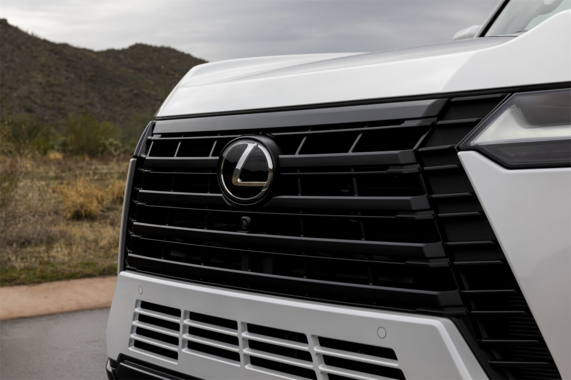 Lexus logo on the grille of an SUV