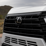 Lexus logo on the grille of an SUV